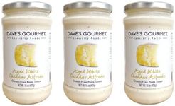 Dave's Gourmet Aged White Cheddar Alfredo Pasta Sauce - 3 Jars