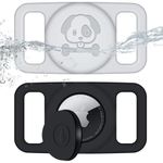 ZORBES® for AirTag Silicone AirTag Holder for Dog Collar Pet Collat Silicone AirTag Holder Protector Cute Embossing Weather Proof Anti-Lost Dual Grips AirTag Holder for Pet, Bag, Luggage