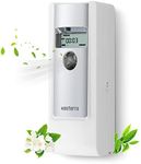 KESTERRA Automatic Air Freshener Spray Dispenser Wall Mount & Free Standing Auto Fragrance Spray Perfume Dispenser for Indoor Bedroom Hotel Office Commercial Place, Chrome White