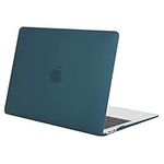 MOSISO Compatible with MacBook Air 13 inch Case 2022 2021 2020 2019 2018 Release M1 A2337 A2179 A1932 Retina Display Touch ID, Protective Plastic Hard Shell Case Cover, Deep Teal