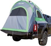 Golabs Truck Bed Tent for 5.5-6.5 Ft Bed, Pre-assembled Design for 5-Minute Easy Setup, Waterproof PU2000mm, 2-Person Portable with Extra Rainfly Cover for Camping & Outdoor, Includes Storage Bag Gray