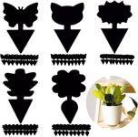 Fruit Flies Sticky Traps 50 Pcs/Pack, Dual-Sided Black Sticky Bug Traps for Indoor Potted Plants or Kitchen Use