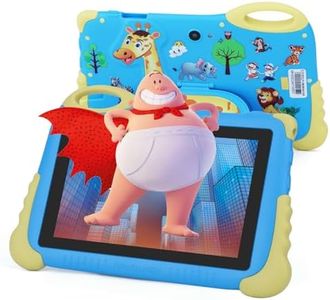C idea Tabletas de 7 Pulgadas para niños, Android 13 HD Pantalla IPS Tabletas para niños 2GB+32GB, WiFi, Cámaras duales, Tableta educativa de Aprendizaje para niños pequeños Azul