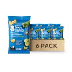 GERBER Veggie Hearts Zucchini, Baby Snacks, 10 Months & Up, Source Of Vitamin B1, Iron & Zinc, 3g Whole Grains, Made with Real Zucchini, No Artificial Flavours or Colours, No Added Sugar, No Added Salt, Case of 6, 210 g