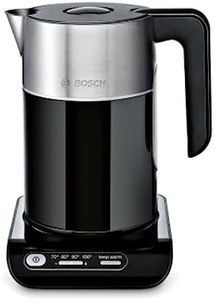 Bosch Styline Collection Kettle Twk8633gb, Four Temperature Control Settings, Black and Stainless Steel