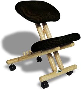 cinius Sedia Ergonomica Naturale con Seduta Color Nero