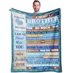 Rioa Gifts for Brother Blanket - Brother Gifts from Sister Blanket 50''x60'', Brother Gifts, Big Brother Gift, Brother Birthday Gift for Brother, Christmas Graduation Gifts for Brothers