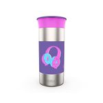 rabitat 360 Playmate Insulated Tumbler with Lid for Kids -Miss Butters, Travel Tumbler for Hot and Cold Drinks | Leak Proof | BPA Free | Food Grade | Easy to Carry | 390 ML