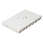 Watercolor Paper - Off White - 9.5 X 12 inches - Mixed Media Watercolor Paper - 150 GSM Thick Deckle Edge Virgin Cotton Handmade Paper - Off White