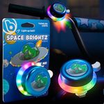 Bike Bell for Kids Boys Bell Brightz Light Up LED Bicycle Bell Kids Bike Accessories for Boys Scooter Bell Ideas for 7 8 9 10 11 12 Year Olds Bike Decorations for Riding at Night