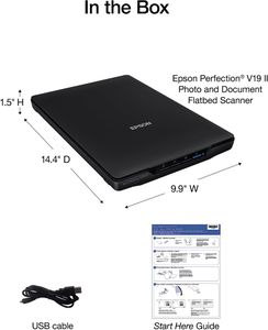Epson Perfection V19 II Flatbed Scanner – High-Resolution USB