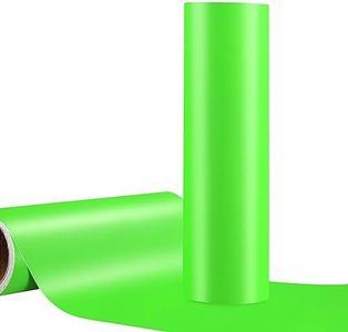 WRAPXPERT Lime Green Permanent Vinyl,12" x10ft Matte Apple Green Adhesvie Vinyl Roll for cricut,DIY Home Decor and Car Decal,Tumbler, Lime Green