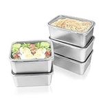 POVOND 5pcs Stainless Steel Food Co