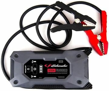 Schumacher Electric Lithium Jump Starter and Portable Power Pack SL1648, 3-in-1, 1250A, 12V, for 6.0L gas, 3.0L diesel engines- works on cars, trucks, motorcycles, marine batteries, SUVs, and more