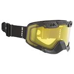 CKX 210° Goggles with Controlled Ventilation for Trail - Matte Black Frame with Yellow Lens