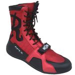 Fitness First Ringside Elite Boxing Shoes, Red/Black, 9