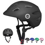 XJD Toddler Helmet Kids Bike Helmet Child Multi-Sport Adjustable Helmet for Kids Ages 2-8 Years Old Boys Girls Baby Infant Helmet Safety Cycling Bicycle Skateboard Helmet (Black1, Small: 20.47"- 22.05" / 52-56 cm)