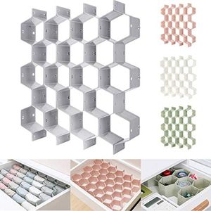 Adjustable Honeycomb Drawer Dividers, Desk Drawer Organizer Separators, Drawer Organizer Divider for Underwear Belt Scarf Socks