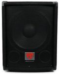 Rockville SBG1128 12-Inch 600 Watt Passive Pro DJ Subwoofer, MDF Cabinet/Pole Mount