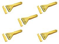 5 Pack Window Scraper - Decorators and Painters Tool for Removal of Paint from Glass & Windows - 5 Scrapers with Guard