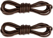 Round Waxed Shoelaces/Business Shoelaces(1 Pairs) Diameter 2.5mm Thin Oxford Shoe Laces for Men and Women Leather Shoes/Doc Martens/Desert Boots/Trainers