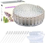 Prnaiev Suppository Molds 2.4 ML 150 PCS Kit with 10 PCS Pipettes & 5 PCS Gloves for DIY Suppositories