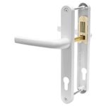 UPVC Door Handle Avocet Pioneer Sprung 92mm PZ Double Glazing Pair Set Patio PVC White 215mm