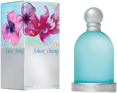 Halloween Blue Drop Eau de Toilette For Women. Citrus and Floral Fresh Long Lasting Fragrance with Notes of Green Apple, Jasmine and Cinammon, 3.4 Fl Oz