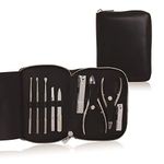 Korean Nail Clipper! World No. 1. Three Seven (777) Travel Manicure Grooming Kit Nail Clipper Set (9 PCs, 274AP), Made in Korea, Since 1975