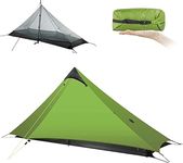 FBSPORT Ultralight Tent 3-Season Backpacking Tent 1 Person Camping Tent, Outdoor Lightweight LanShan Camping Tent Shelter for Camping, Trekking, Kayaking, Climbing, Hiking, 1 Person/Green