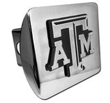 Texas A&M Aggies Chrome Metal Hitch Cover with Updated ATM