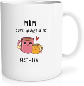 Likjad Mom Mug - Mothers Day Gifts for Mom from Daughter, Gifts for Mom, Funny Mom Gifts, Best Mom Gifts, Birthday Gifts for Mom, Mum You'll Always Be My Best-Tea Ceramic Coffee Mug 11oz