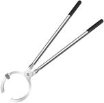 GanFindX 6KG Stainless Steel Crucible Tongs Heavy Duty Clamp Pliers Holder for Propane Melting Furnace, 26in Length Hold 6KG Graphite Crucible