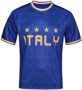 DIBEI Italy 2026 World Cup Fan Soccer Jersey (Italy, Small)