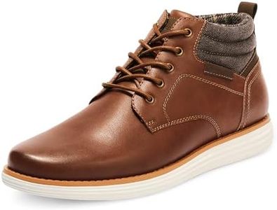 Bruno Marc Men's Mid Top Chukka Sneaker Lace Up Dress Boot Business Casual Shoes Tan Size 8.5 M US Grand-high