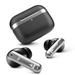 boAt Airdopes 111v2, Premium Leather Finish, 4Mics ENx, 50HRS Battery, 13mm Drivers, Fast Charge, Dual Pair, v5.4 Bluetooth Earbuds, TWS Ear Buds Wireless Earphones with mic (Classic Black)