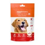 Amazon Basics Soft Chewy Chicken Flavour Treat Sticks for Dogs - Playful Treats for Training and Bonding, High Protein 140gms