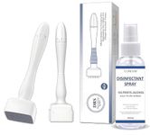 Derma Stamp Cureum DRS 140 Adjustable 0~3mm with Disinfectant 100ml I Amazing Professional Microneedling Derma roller pen titanium needles for Skin Repair, Facial Care, Hair & Beard Growth I Easy to use I Safe & Effective (Dermastamp + Disinfectant)