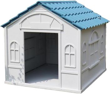 Outdoor Indoor Dog Kennel Plastic Puppy Pet House Weatherproof