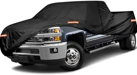 Tsumbay 10 Layers Truck Cover Waterproof All Weather, 213"(L) x 80"(W) x 68"(H) Outdoor Full Exterior Cover with Rain UV Snowproof Protection with Zipper, Universal Fits Up to 210 Inch for Automobiles