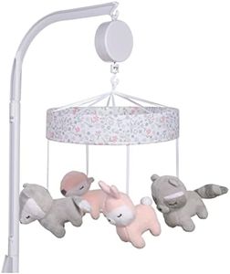 Sammy & Lou Sweet Forest Friends Baby Crib Mobile with Music, Crib Mobile Arm Fits Standard Crib Rail