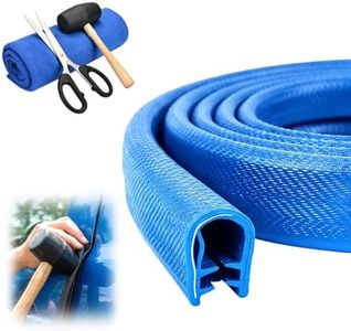 Automotive Weather Stripping Rubber Seal, 2026 New Car Windproof Sealing Strip, Rubber Strip for Cars, Easy Install Automotive Steel Frame Buckle Sealing for Cars (Blue)