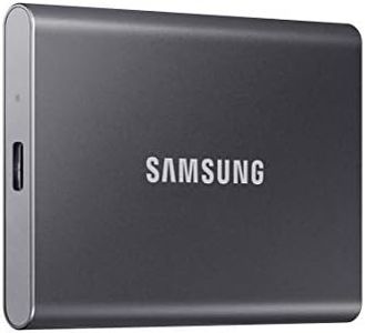 SAMSUNG T7 Portable SSD, 1TB External Solid State Drive, Speeds Up to 1,050MB/s, USB 3.2 Gen 2, Reliable Storage for Gaming, Students, Professionals, MU-PC1T0T/AM, Gray