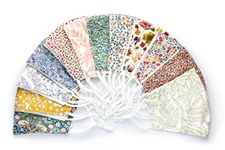 Pack of 3 100% Mulberry Silk & Liberty Face Mask with Built in Filter. 4 Layers. Machine Washable, Adjustable. Handmade UK.