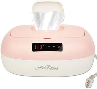 Avec Maman La Caresse Baby Wipe Warmer - Baby Essentials for Girls - Wet Wipe Dispenser - Adjustable Heat Settings Digital Display - Pink - Calentador de Wipes para Bebes - Ideal for Baby Shower