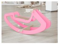 DIY Wooden Rocking Horse for Kids, Wooden Rocking Chair, Rocking Toys for Babies, Children's Playground Toy, Suitable for age under 12 years (Pink)