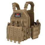 YAKEDA Quick ReleaseTactical Outdoor Vest for Adult (Tan)