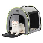 Petsfit Dog Crate, Foldable, Soft Portable Travel Kennel, with Washable Mattress Coat, Easy-Fit for Small Dogs 19.5x20x20 Inches, Gray