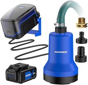 AMPFORCE 20V Cordless Submersible Water Transfer Pump, 1003 GPH Portable Sump Pump, 4.0Ah Battery Powered Water Pump Runtime 1H Ideal for Pool, Spa, Hot Tub, Garden, Flood Relief, and Outdoor Projects