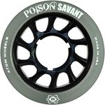 Atom Poison Savant Derby Roller Skate Wheels (Black)